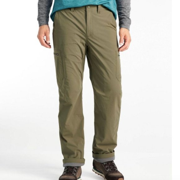 ll bean men's fleece lined jeans